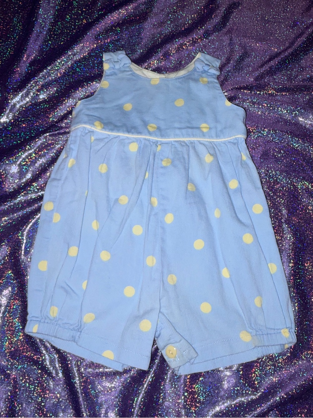 Plum Pudding Polka Dot Romper